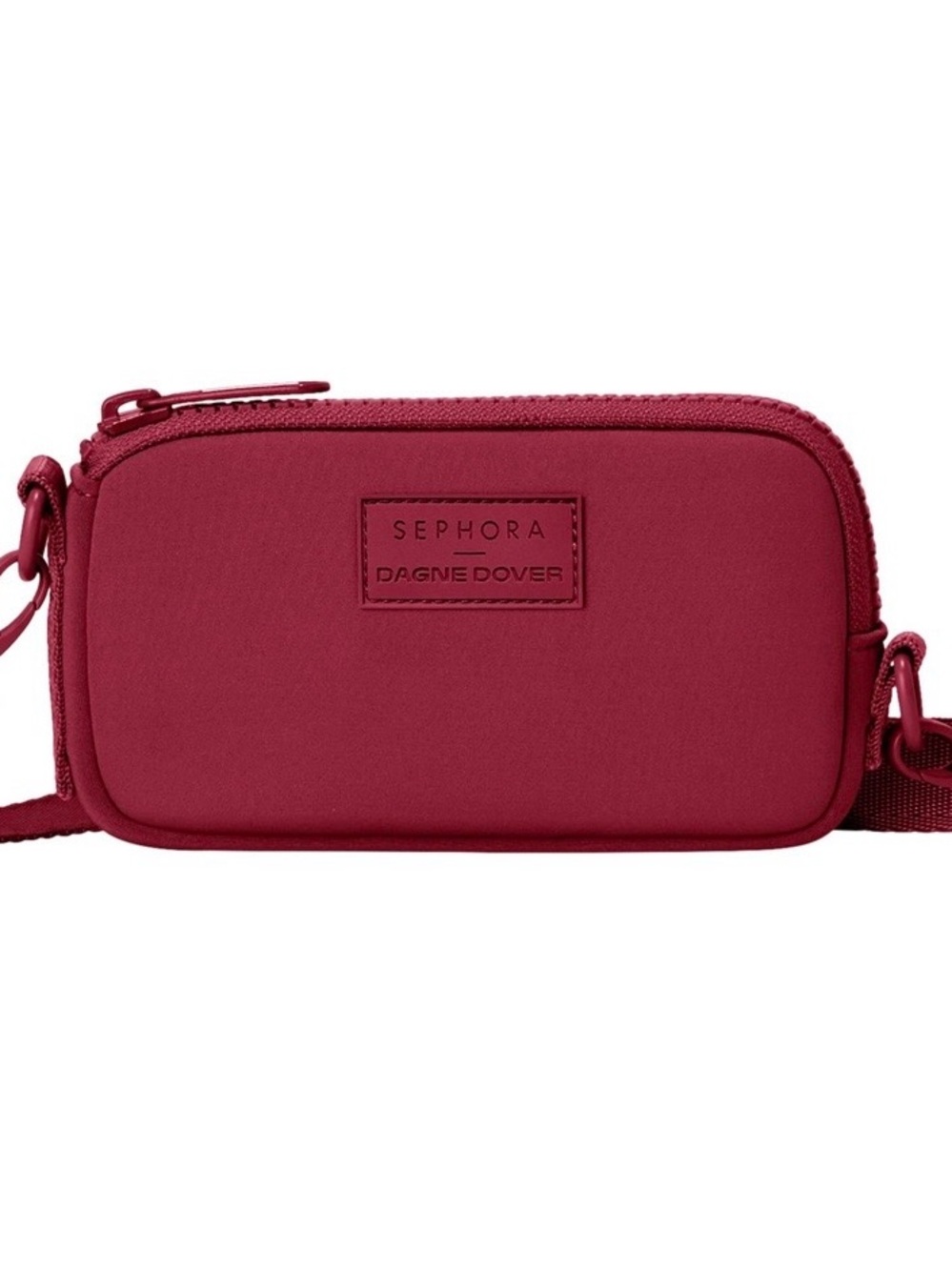 Sephora Dagne Dover Wine Red Crossbody Pouch